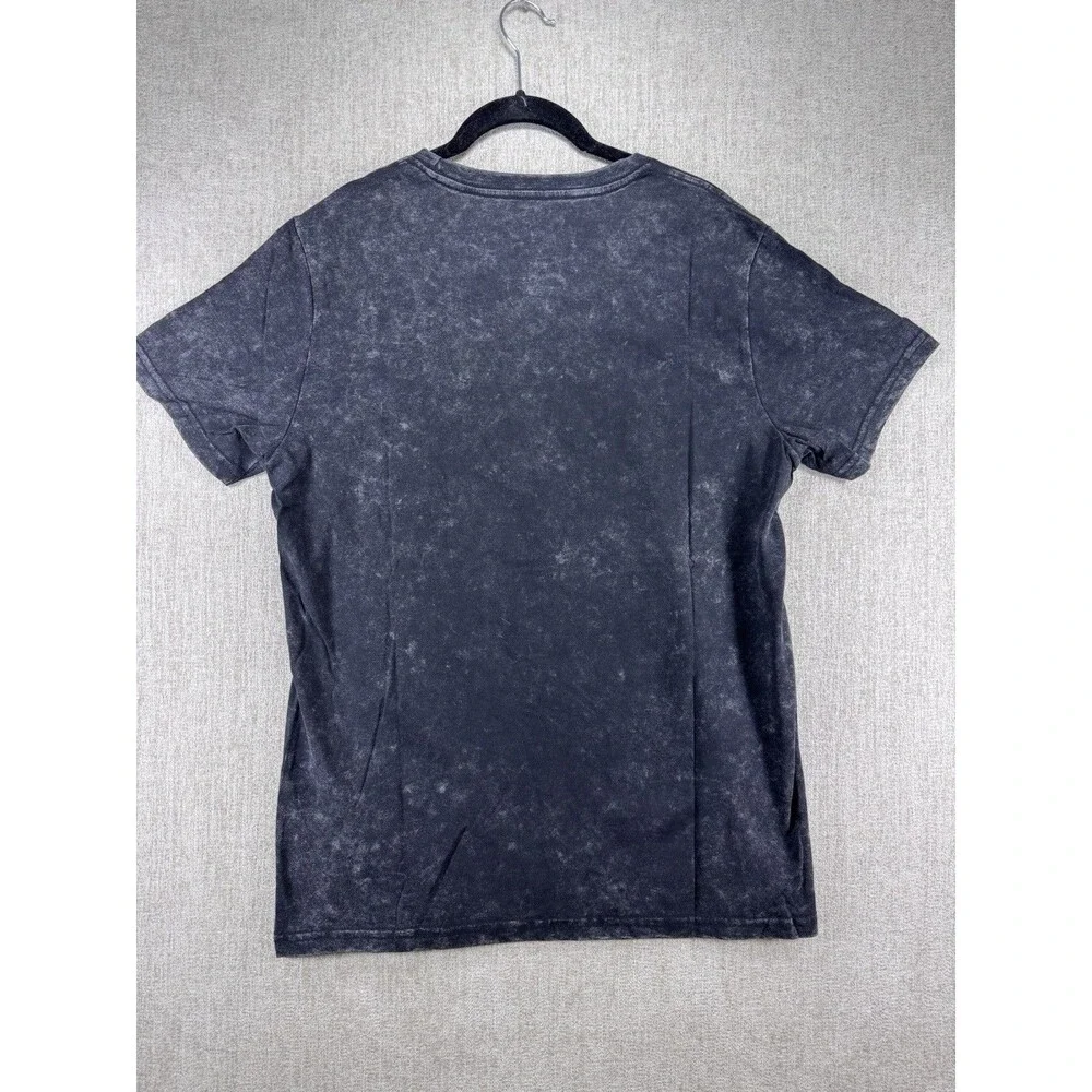 MENS POISON SKULL SNAKE TOUR BLACK MEN MINERAL WASHED GRAPHIC TEE T-SHIRT -M NWT - Picture 7 of 7